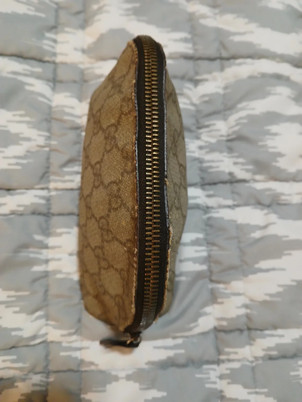 Gucci Monogram Cosmetic Pouch in Brown